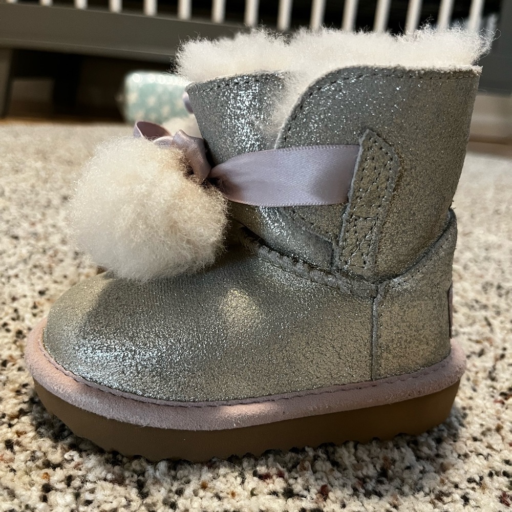 Sparkly UGG “Gita” Shearling Boots